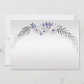 Ultra Violet Gray Silverフローラ写真 サンキューカード (裏面)