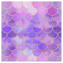 Ultra Violet & Mermaidスケールパターン金ゴールド ファブリック