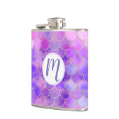 Ultra Violet & Mermaidスケールパターン金ゴールド フラスク (左)