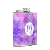 Ultra Violet & Mermaidスケールパターン金ゴールド フラスク (右)