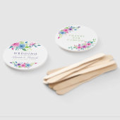 Ultra Violet Mix Waterカラーフローラ結婚式の引き出物 ハンドファン (組立なし)