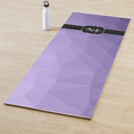 Ultra violet purpleジオメトリメッシュパターンモノグラム ヨガマット