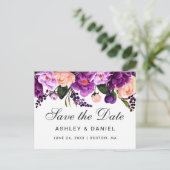 Ultra Violet Purpleフローラ保存日 案内ポストカード (スタンド正面)