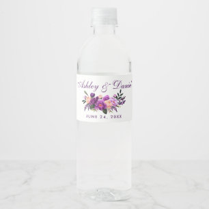 Ultra Violet Purpleフローラ水色結婚のPS ペットボトルラベル