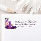 Ultra Violet Purpleフローラ水色結婚のPS ラベル (インサイチュ)