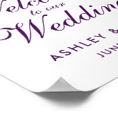 Ultra Violet Purpleフローラ結婚のPS ポスター (角)