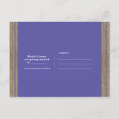 Ultra Violet Purple & Dataフローラ保存日時 案内ポストカード (裏面)