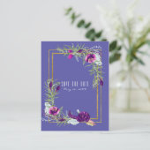 Ultra Violet Purple & Dataフローラ保存日時 案内ポストカード (スタンド正面)