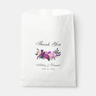 Ultra Violet Purple Waterカラーフローラ結婚ズ フェイバーバッグ
