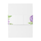 Ultra Violet Waterカラーフローラ 招待状ベリーバンド (裏面例)