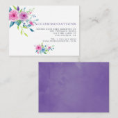 Ultra Violet Water 結婚 Colorの宿泊施設 エンクロージャーカード (正面/裏面)