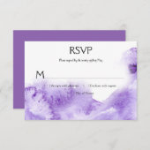 Ultra Violet Water Color Splash RSVP (正面/裏面)