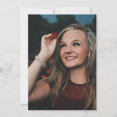 Ultra VioletGLITTERリースフォトサプライズパーティー 招待状 (裏面)