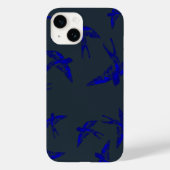 Ultraamarine Swallow iPhone 14ケース Case-Mate iPhoneケース (裏面)