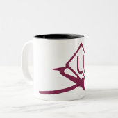 UltraLightアクティビティシンボルドローンパイロットコーヒーマグ ツートーンマグカップ (正面左)