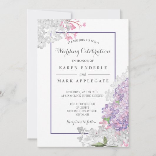 UltraLilacs開花 招待状 (正面)