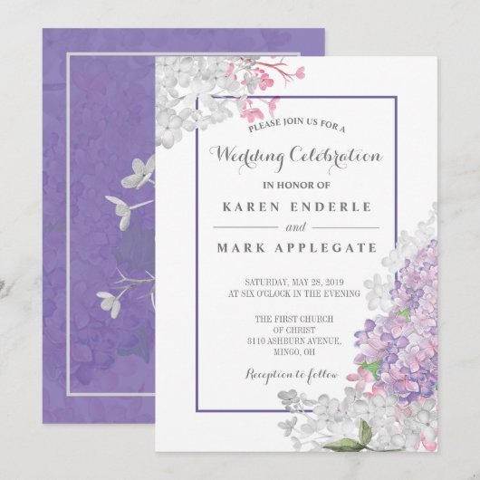 UltraLilacs開花 招待状 (正面/裏面)