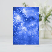 Ultramarine Blue Stars Celestial Photo 招待状 (スタンド正面)