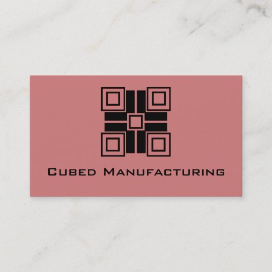 UltraModernブロック横型名刺、Mave 名刺 (正面)