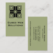 UltraModernブロック縦型名刺、賢人 名刺 (正面/裏面)