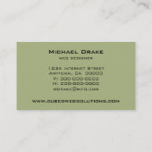 UltraModernブロック縦型名刺、賢人 名刺 (裏面)