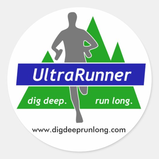 Ultrarunnerスタンプ（汎用 – グループなし） ラウンドシール (正面)