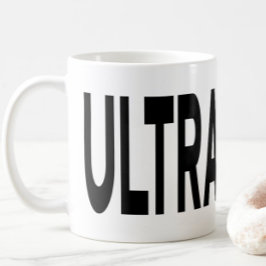 ULTRASOUND ブラックタイポグラフィ コーヒーマグカップ