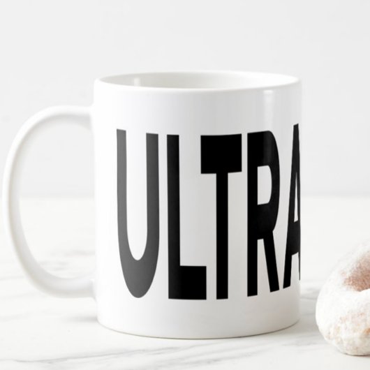 ULTRASOUND ブラックタイポグラフィ コーヒーマグカップ