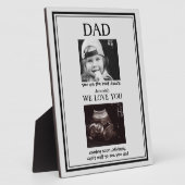 Ultrasound 2 Photo Child Gray & Black Father's Day フォトプラーク (側面)