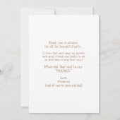 Ultrasound Photo Boy おもしろい Woodlandありがとう サンキューカード (裏面)