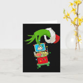 Ultrasound Sonographer Merry Christmas Xmas Pajama カード (黄色い花)