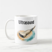 Ultrasound Team Sonography Probe Sound Waves Gift コーヒーマグカップ (左)