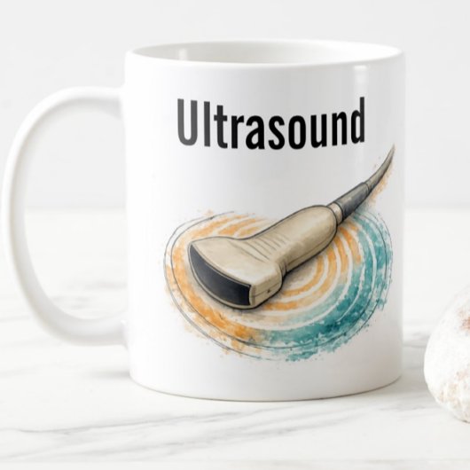 Ultrasound Team Sonography Probe Sound Waves Gift コーヒーマグカップ