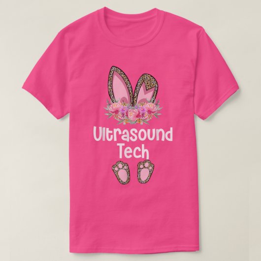 Ultrasound Tech Easter, Bunny Diagnostic Medical S Tシャツ (デザイン正面)