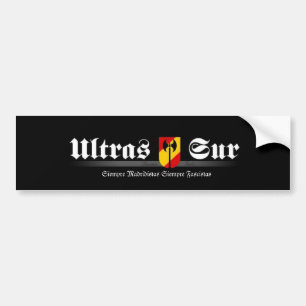 ultrassur Ultras Sur Real Madrid バンパーステッカー