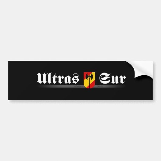 ultrassur Ultras Sur Real Madrid バンパーステッカー (正面)