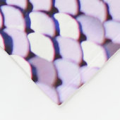 Ultraviolet Sequin:グリッター光沢のあるテクスチャ。 フリースブランケット (角)