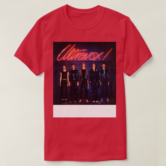 ULTRAVOX 1977デビューアルバム Tシャツ (デザイン正面)