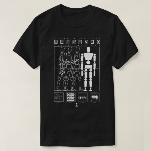 ULTRAVOX - 3枚を1枚のクラシックTシャツに Tシャツ (デザイン正面)