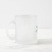 Uluの花柄によって曇らされるマグ フロストグラスマグカップ (左)