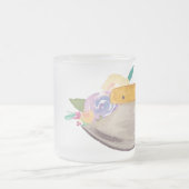 Uluの花柄によって曇らされるマグ フロストグラスマグカップ (中央)