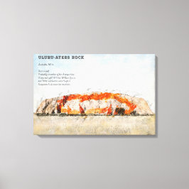 Uluru, Ayers Rock キャンバスプリント