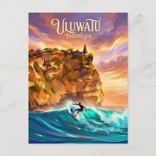 Uluwatu Indonesia ポストカード (正面)