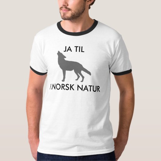 ULV I NORSK NATUR - MENNまでJA Tシャツ (正面)