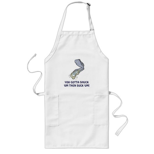 「UMさやを取るために得ましたりそして「のUMを吸います! ロングエプロン (正面)