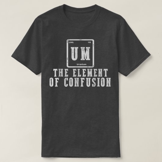 Um混乱科学生の要おもしろい素 Tシャツ (デザイン正面)