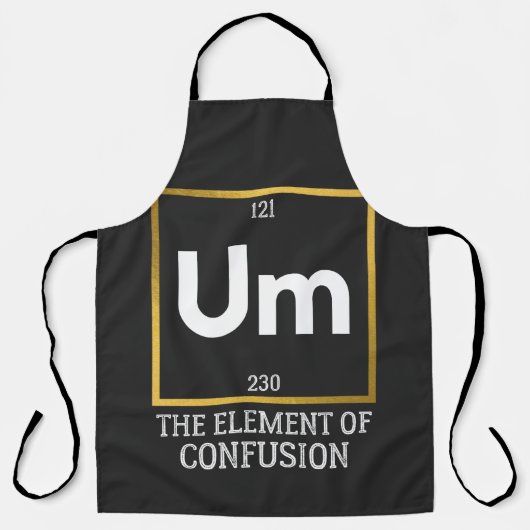 Um混乱Tシャツの要素 エプロン (正面)