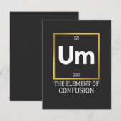 Um混乱Tシャツの要素 サンキューカード (正面/裏面)