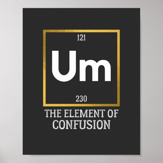 Um混乱Tシャツの要素 ポスター (正面)