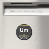 Um混乱Tシャツの要素 マグネット (インサイチュ (食洗機))